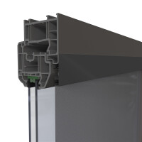 Fensterbausatz "COMPACT XL" 130x220 cm in Anthrazit