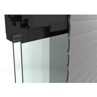 Fensterbausatz "COMPACT XL" 130x220 cm in Anthrazit