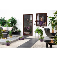 Fensterbausatz "MASTER SLIM" 130x150 cm in Braun