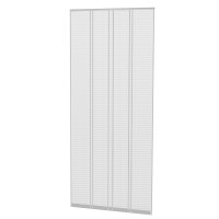 Lamellenvorhang Polyester 100x220 cm in Weiß