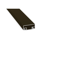 Klemm-Lamellenvorhang "COMFORT" 100x220cm Braun / Anthrazit