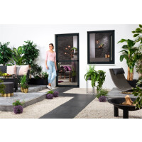 Türbausatz flächenbündig "COMPACT" 100x210 cm in Anthrazit