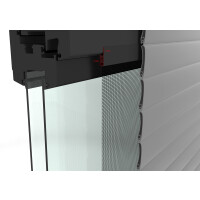 Türbausatz flächenbündig "COMPACT" 100x210 cm in Anthrazit