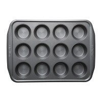 Circulon Muffinform aus Karbonstahl für 12 Muffins
