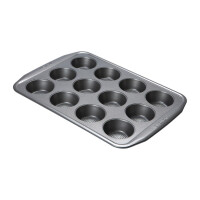 Circulon Muffinform aus Karbonstahl für 12 Muffins